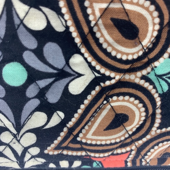 Vera Bradley Brown Mint Zip Coin Purse Sierra - Picture 5 of 5